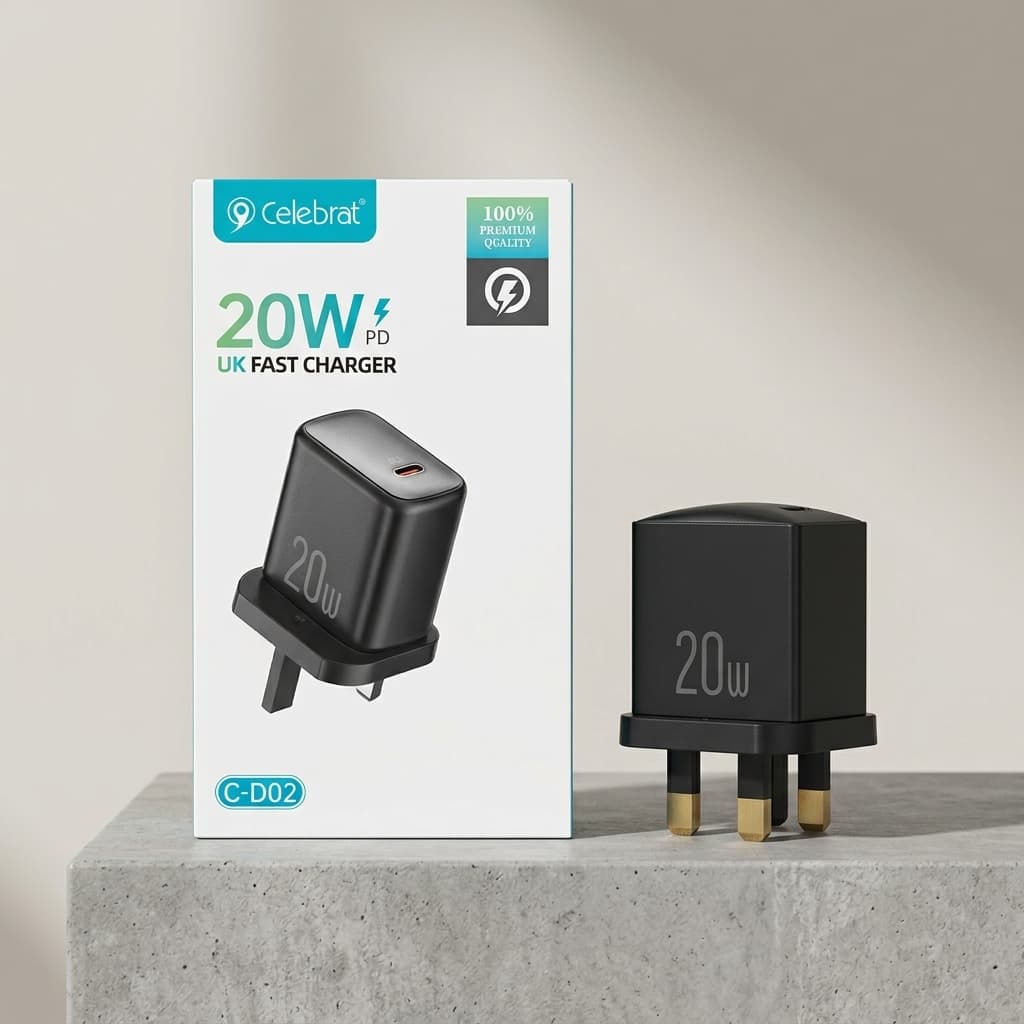 Celebrat C-D02 20W PD UK Fast Charger